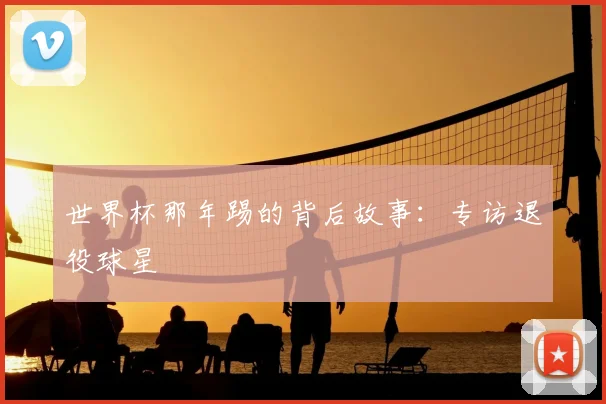 世界杯那年踢的背后故事:专访退役球星